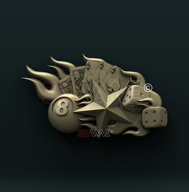 GAMBLING 3D STL 3DWave